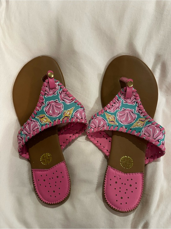 Simply Southern Shoes - Simply Southern Pink Floral Pattern Slide Sandals